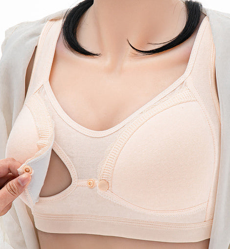 Maternity Nursing Bras Wireless Push Up Bra Solid Color Seamless Soft