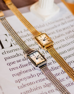 Rectangular Milan Mesh Belt Middle Ancient Watch