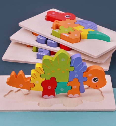 Children's Educational Toys Wooden Three-dimensional Montessori