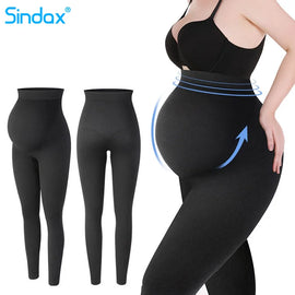 Maternity Leggings Women High Waist Pants Belly Support High Elasticity Shapewear