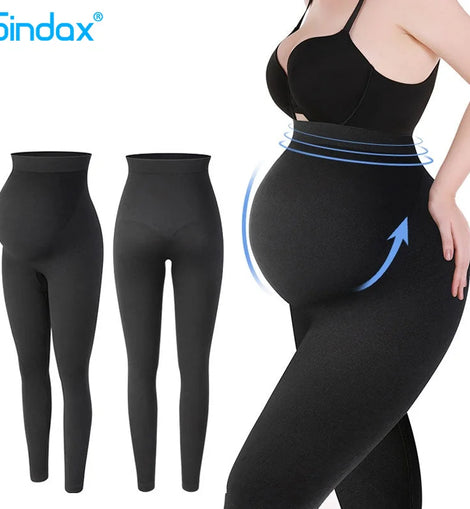 Maternity Leggings Women High Waist Pants Belly Support High Elasticity Shapewear