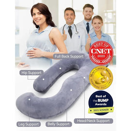 Pregnancy Maternity Pillows for Sleeping, U Shaped Full Body Maternity Pillow with Removable Cover