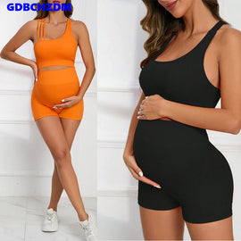 Maternity Seamless Yoga Gym Set Pregnancy Must Have Women Workout Outfits