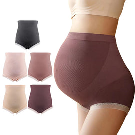 High Waisted Maternity Panties Support Comfort Breathable Seamless for Expecting Moms