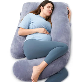 Pregnancy Maternity Pillows for Sleeping, U Shaped Full Body Maternity Pillow with Removable Cover