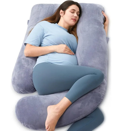 Pregnancy Maternity Pillows for Sleeping, U Shaped Full Body Maternity Pillow with Removable Cover